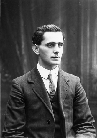 Above: Sean MacDiarmada, secretary of the Irish Republican Brotherhood, oversaw the making of the first flag of the Irish Republic.