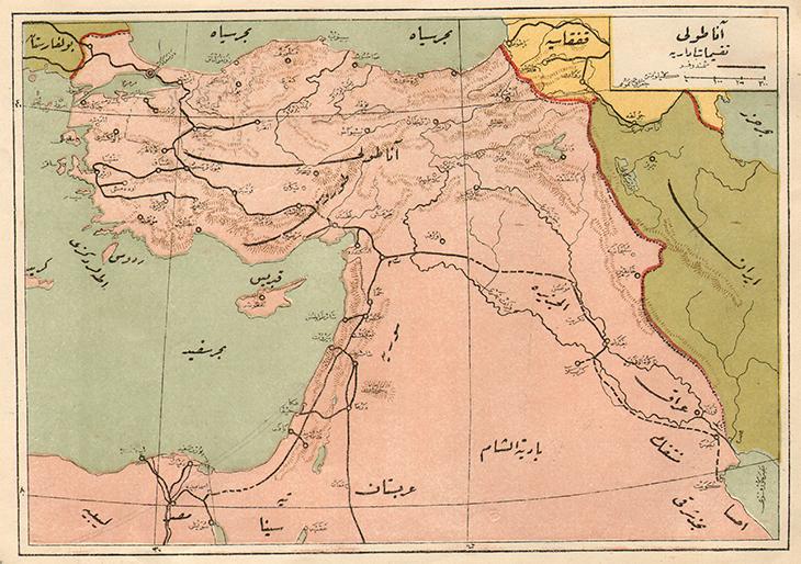 ottoman_train_system_on_the_eve_of_wwi_web The Ottoman Railway system prior to World War One.