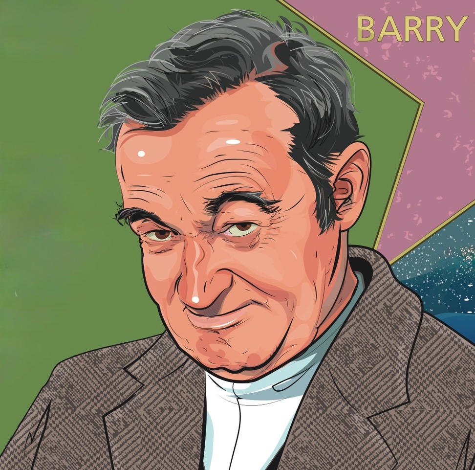 Barry Fitzgerald. Illustration: Derry Dillon.