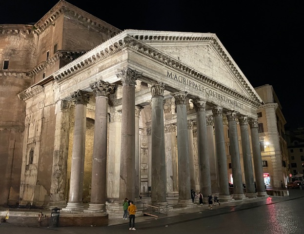 The Pantheon by Night