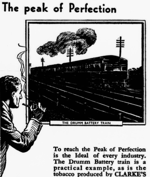 An advert for Clarke’s Plug Tobacco from theKilkenny Journal and Leinster Commercial and Literary Advertiser, 1 February 1936, p. 2.