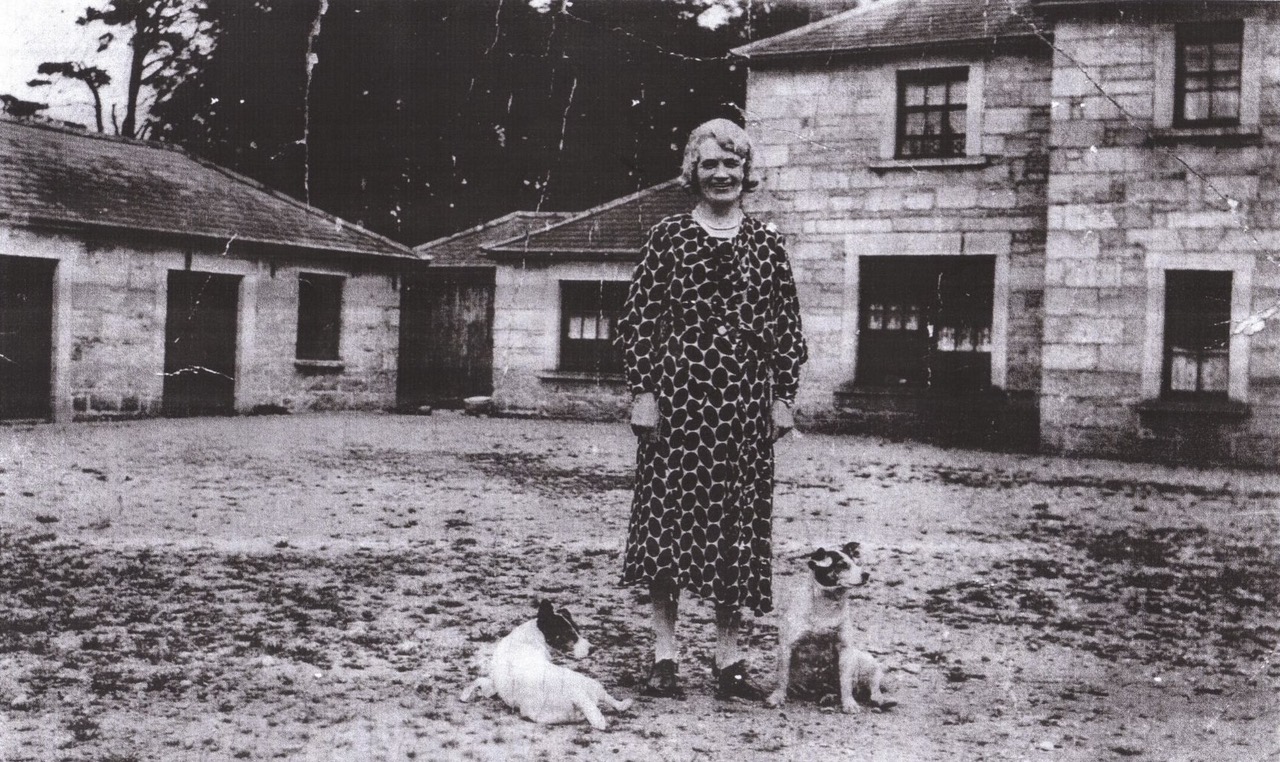 Lil Gif at the Lisnavagh  Farm House, c. 1940.