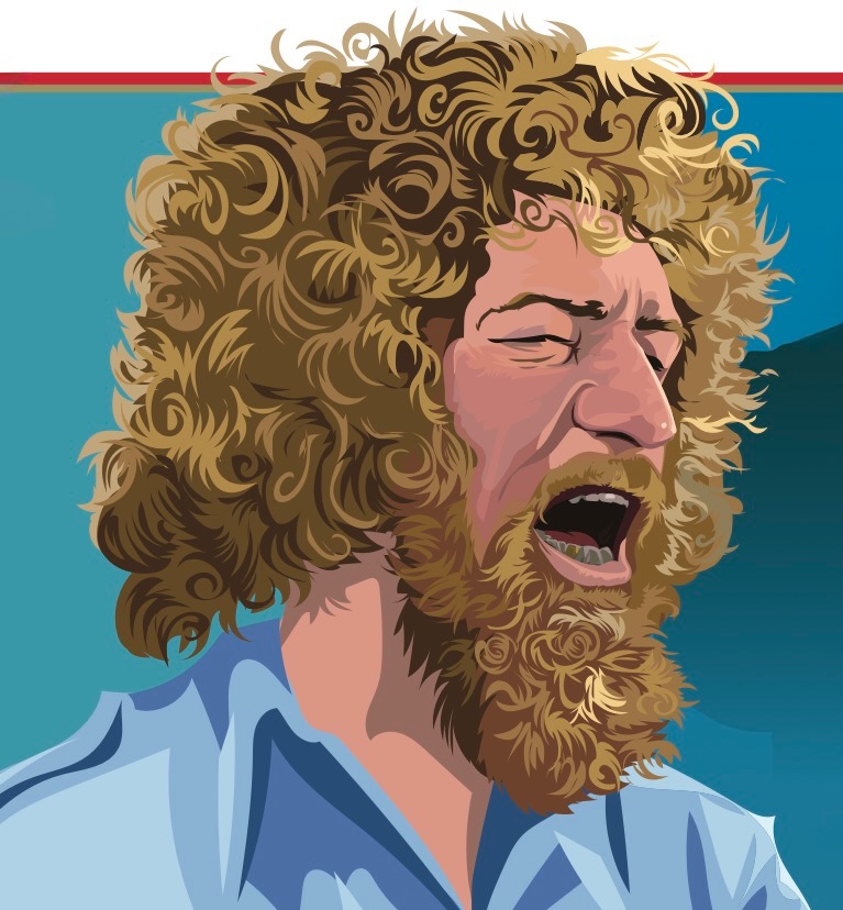Luke Kelly Illustration: Derry Dillon.