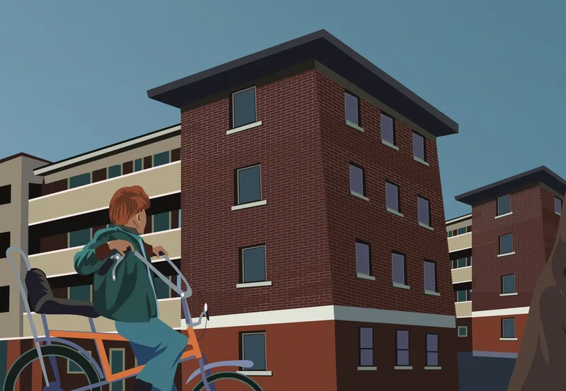 Sheriff Street Sheriff Street Flats. Illustration: Derry Dillon.
